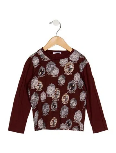 Pre-owned Dolce & Gabbana Babies' Cotton Long Sleeve T-shirt In Red