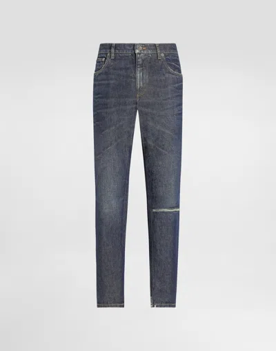 Dolce & Gabbana Cotton Loose-fit Jeans With Tag In Multicolor