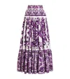 Dolce & Gabbana Maxi Skirt Dg In Multi