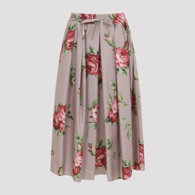 Dolce & Gabbana Cotton Midi Skirt 42