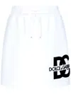 Dolce & Gabbana Minigonna In Jersey Con Patch Logo Dg