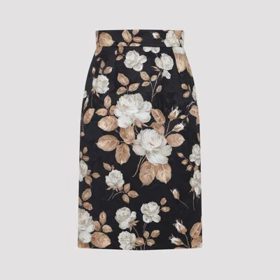 DOLCE & GABBANA COTTON MINI SKIRT