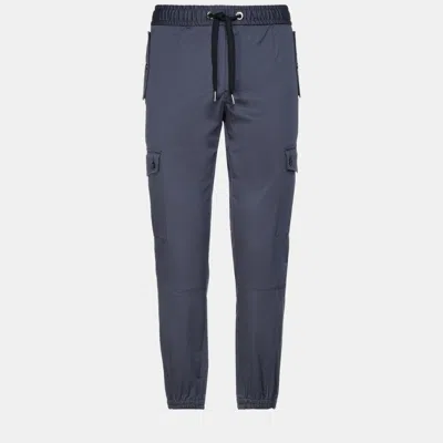 Pre-owned Dolce & Gabbana Cotton Trousers 52 In Blue