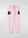 Dolce & Gabbana Cotton Pants In Baby Pink