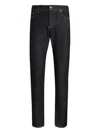 Dolce & Gabbana Trousers With Belt Loops And Contrast Stitching In Black