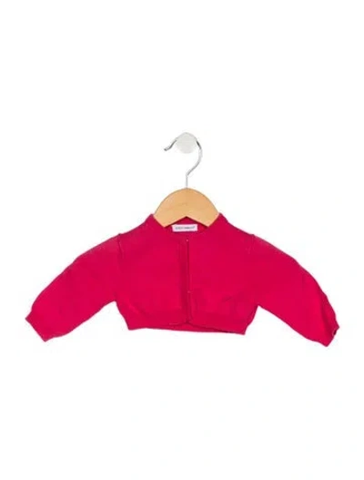 Pre-owned Dolce & Gabbana Babies' Cotton Pink Casual Cardigan With Button Closure