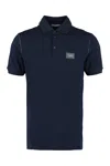 Dolce & Gabbana Cotton Polo Shirt With Buttoned Collar And Ribbed Accents