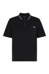 Dolce & Gabbana Polo Shirt In Piqué De Coton In Black