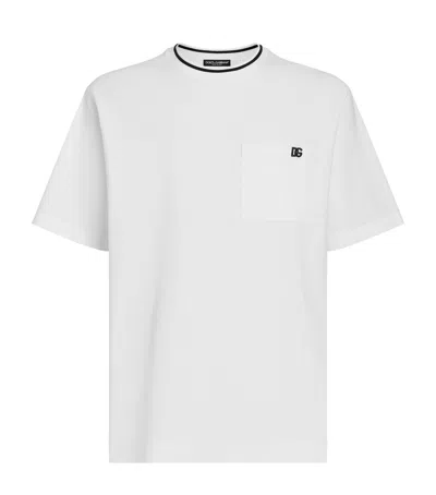 DOLCE & GABBANA COTTON PIQUÉ T-SHIRT