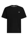 Dolce & Gabbana Black Crewneck T-shirt With Logo Embroidery On The Front