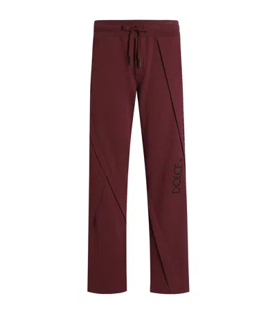 Dolce & Gabbana Drawstring Track Pants In Red
