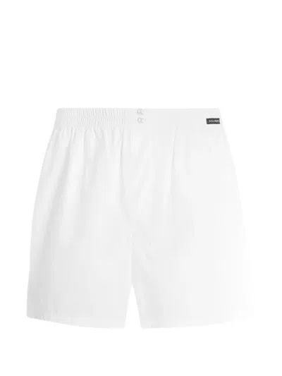 Dolce & Gabbana Cotton Poplin Boxer Shorts In White