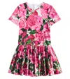Dolce & Gabbana Cotton Poplin Dress In Pink