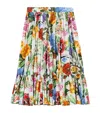 Dolce & Gabbana Multicolor Skirt For Girl With Floral Print