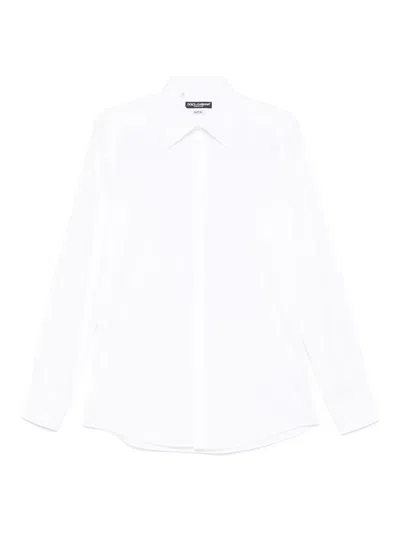 Dolce & Gabbana Cotton-poplin Shirt In White