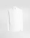 Dolce & Gabbana Slim Fit Long-sleeved Shirt In Stretch Cotton In White