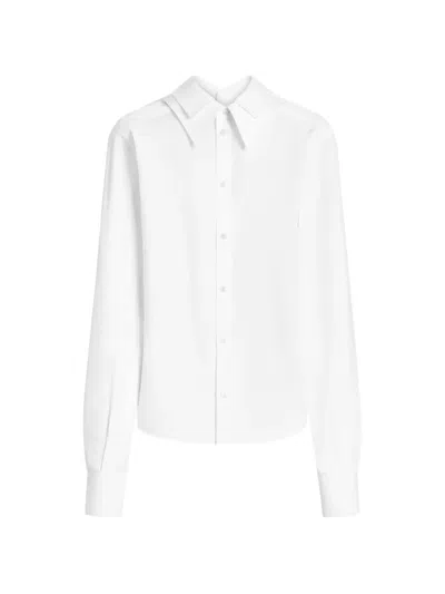 Dolce & Gabbana Cotton Poplin Shirt In White