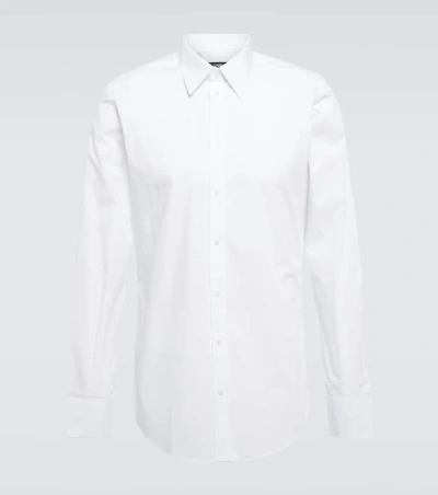 Dolce & Gabbana Cotton Poplin Shirt In White