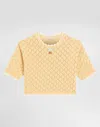 Dolce & Gabbana Cotton Pullover With Diamond Pattern In Neutral