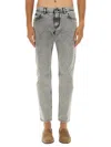 Dolce & Gabbana Regular Fit Cotton Pants In Gray