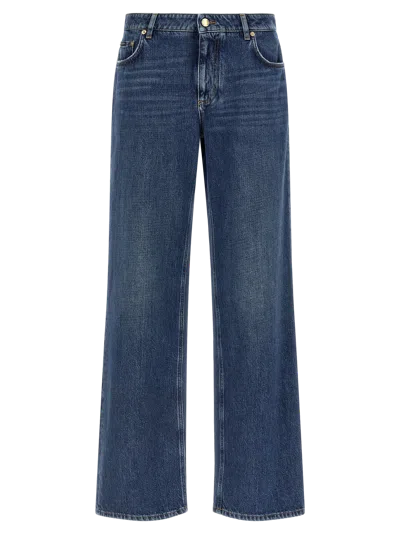 Dolce & Gabbana Cotton Relaxed Fit Jeans In Blue