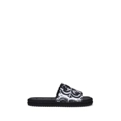 DOLCE & GABBANA COTTON SANDALS