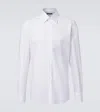 Dolce & Gabbana Slim Fit Long-sleeved Shirt In Stretch Cotton In White