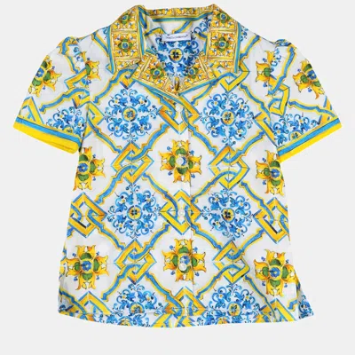 Pre-owned Dolce & Gabbana Cotton Shirt 4 In Multicolor