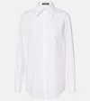 Dolce & Gabbana Cotton Shirt In Bianco Ottico