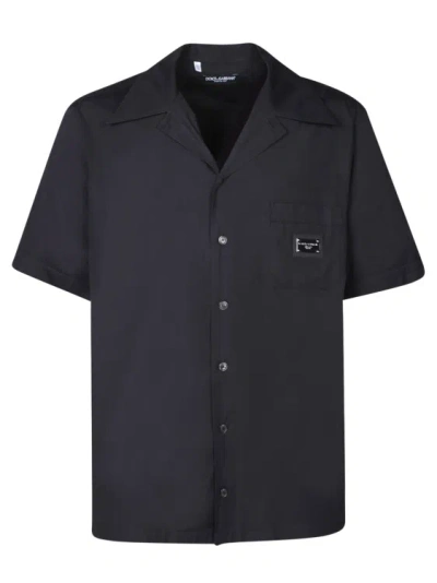 Dolce & Gabbana Cotton Shirt In Black