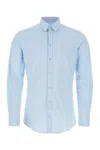 Dolce & Gabbana Gold Fit Shirt In Cotton In Blue