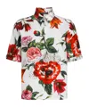 Dolce & Gabbana Floral Pattern Cotton Shirt In Multi