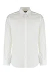 Dolce & Gabbana White Regular Solid Shirt In White