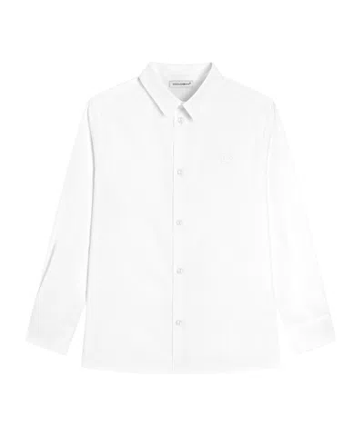 Dolce & Gabbana Kids' Cotton Shirt In White