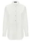 Dolce & Gabbana White Shirt With Classic Collar In Cotton Stretch Woman In White
