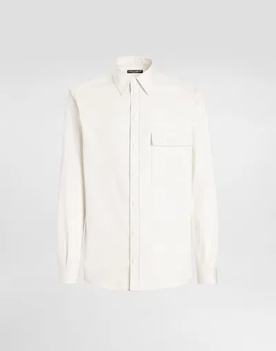 Dolce & Gabbana Cotton Shirt With Tag In Beige