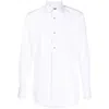 Dolce & Gabbana White Cotton Poplin Gold Tuxedo Shirt In White