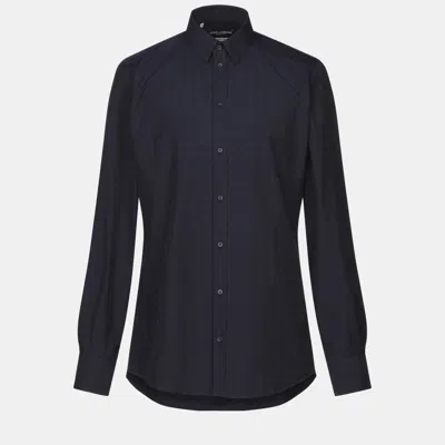 Pre-owned Dolce & Gabbana Cotton Shirts 39 In Black