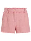 Dolce & Gabbana Cotton Shorts With Belt Loops And Frayed Hem