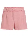 Dolce & Gabbana Cotton Shorts With Belt Loops And Frayed Hem