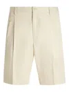 Dolce & Gabbana Cotton Gabardine Bermuda Shorts In Neutral