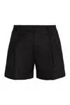 Dolce & Gabbana Tailored Shorts With Pleats In Black