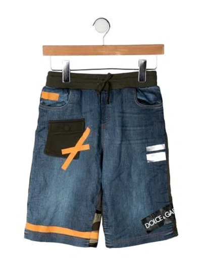 Pre-owned Dolce & Gabbana Kids' Cotton Shorts In Green