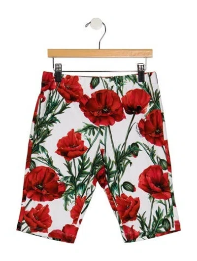 Pre-owned Dolce & Gabbana Kids' Cotton Shorts In White