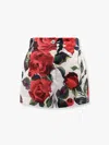 Dolce & Gabbana Rose Printed Poplin Shorts