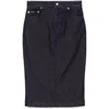 Dolce & Gabbana Navy Stretch Five Pocket Pencil Denim Midi Skirt