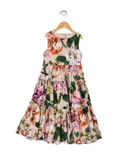 Pre-owned Dolce & Gabbana Babies' Cotton Sleeveless Dress In Pink
