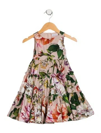 Pre-owned Dolce & Gabbana Babies' Cotton Sleeveless Dress In Pink
