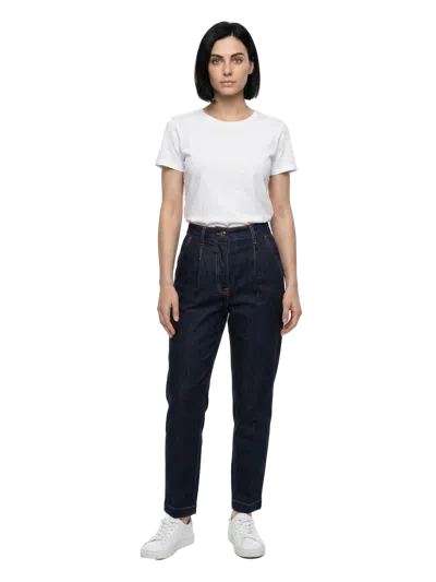 Dolce & Gabbana Cotton Straight-leg Jeans In Navy