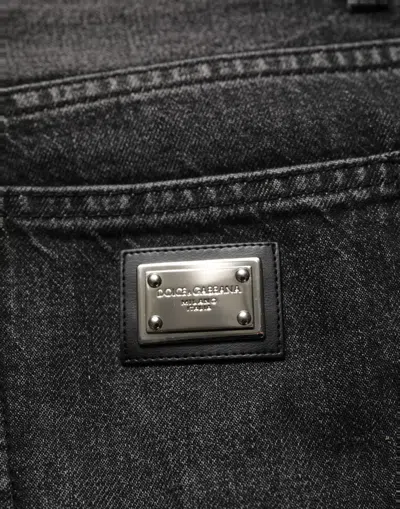 Dolce & Gabbana Cotton Stretch Denim Jeans In Black